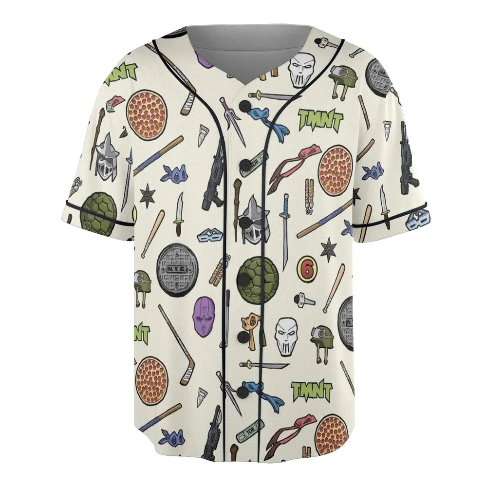 Hero In A Half Shell TMNT Unisex Baseball Jersey - 3