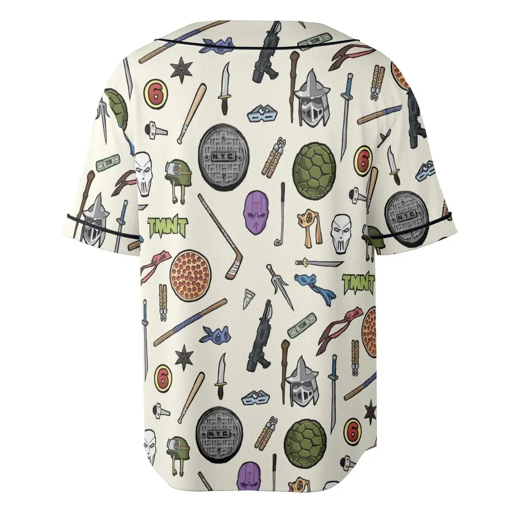 Hero In A Half Shell TMNT Unisex Baseball Jersey - 4