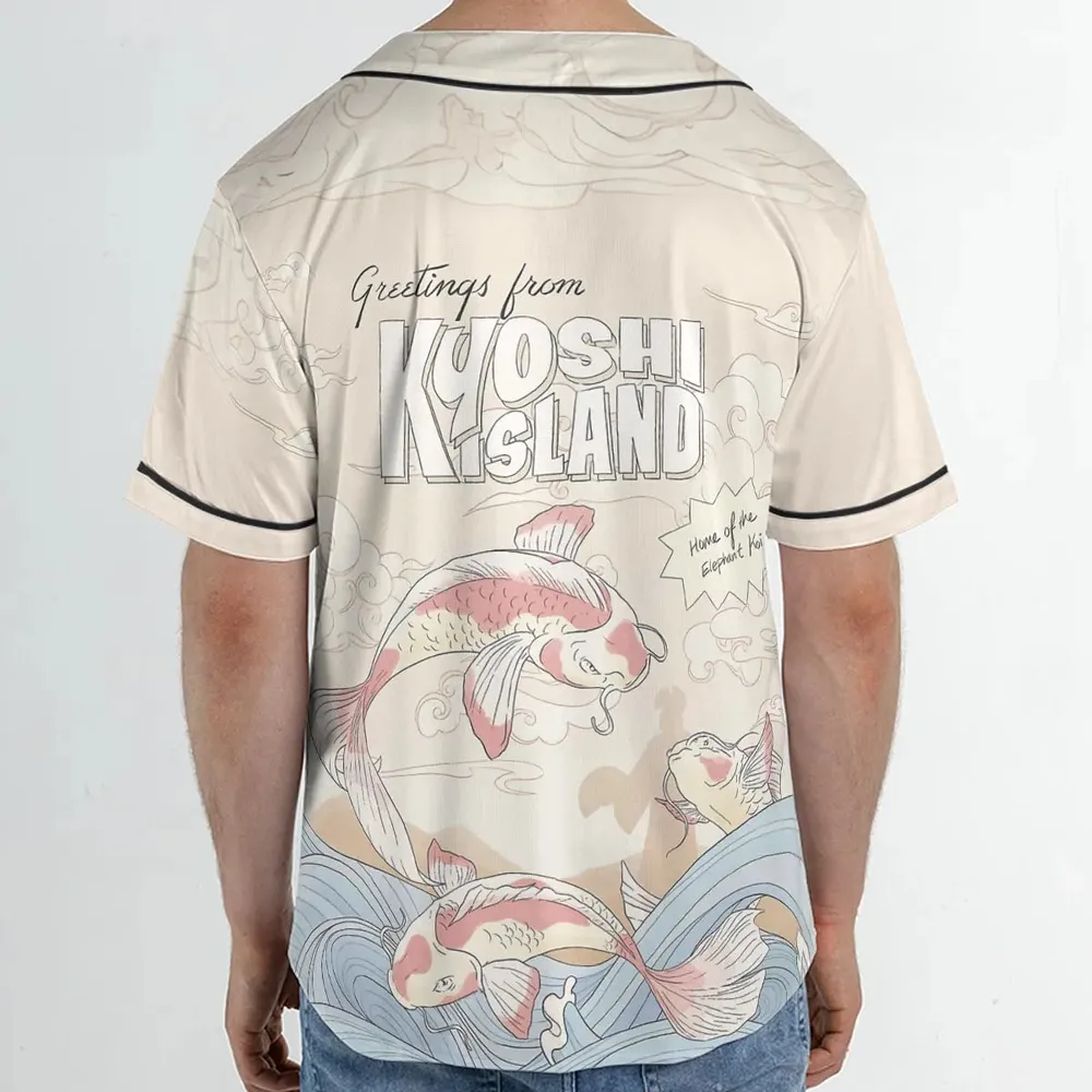 Kyoshi Island Avatar The Last Airbender Unisex Baseball Jersey - 2