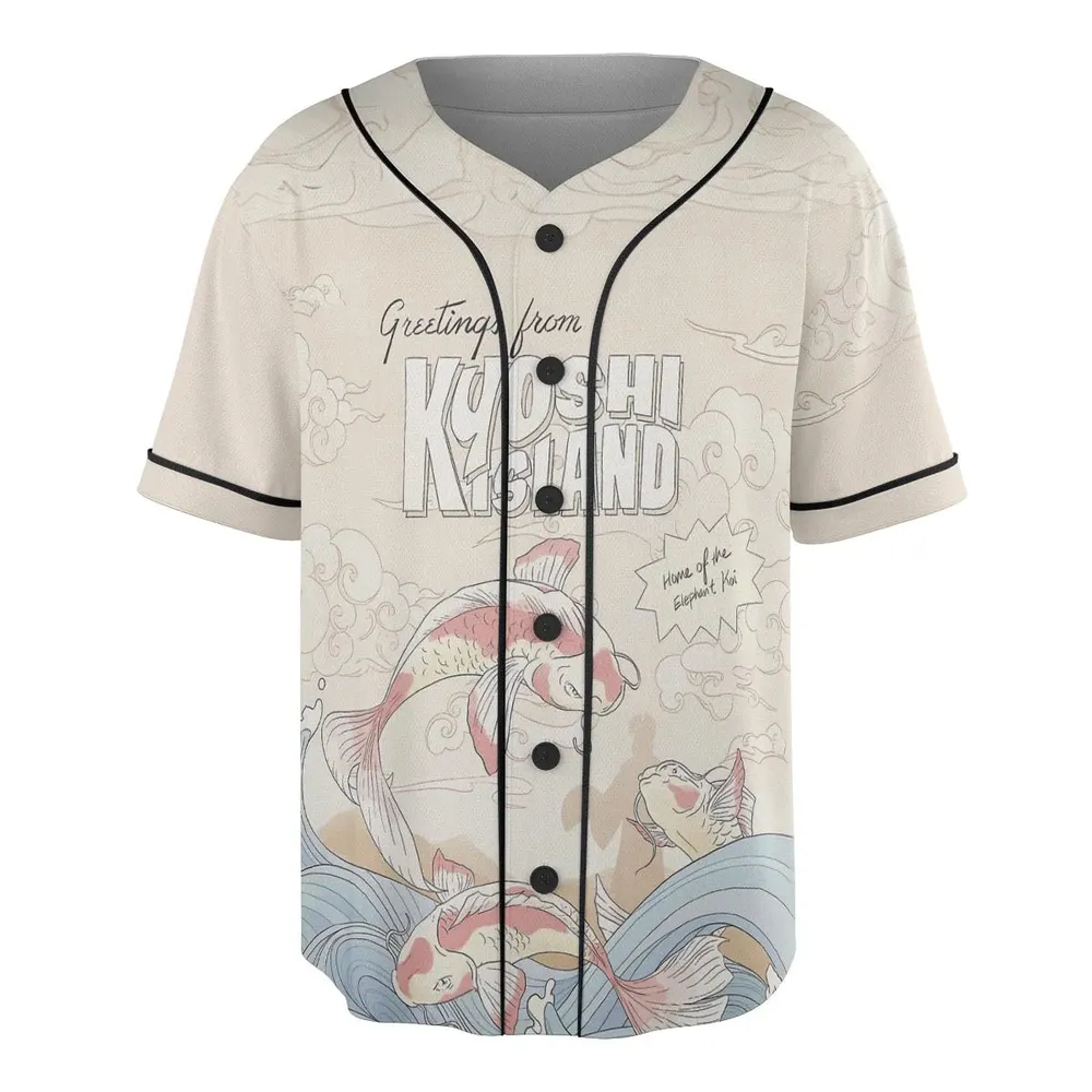 Kyoshi Island Avatar The Last Airbender Unisex Baseball Jersey - 3