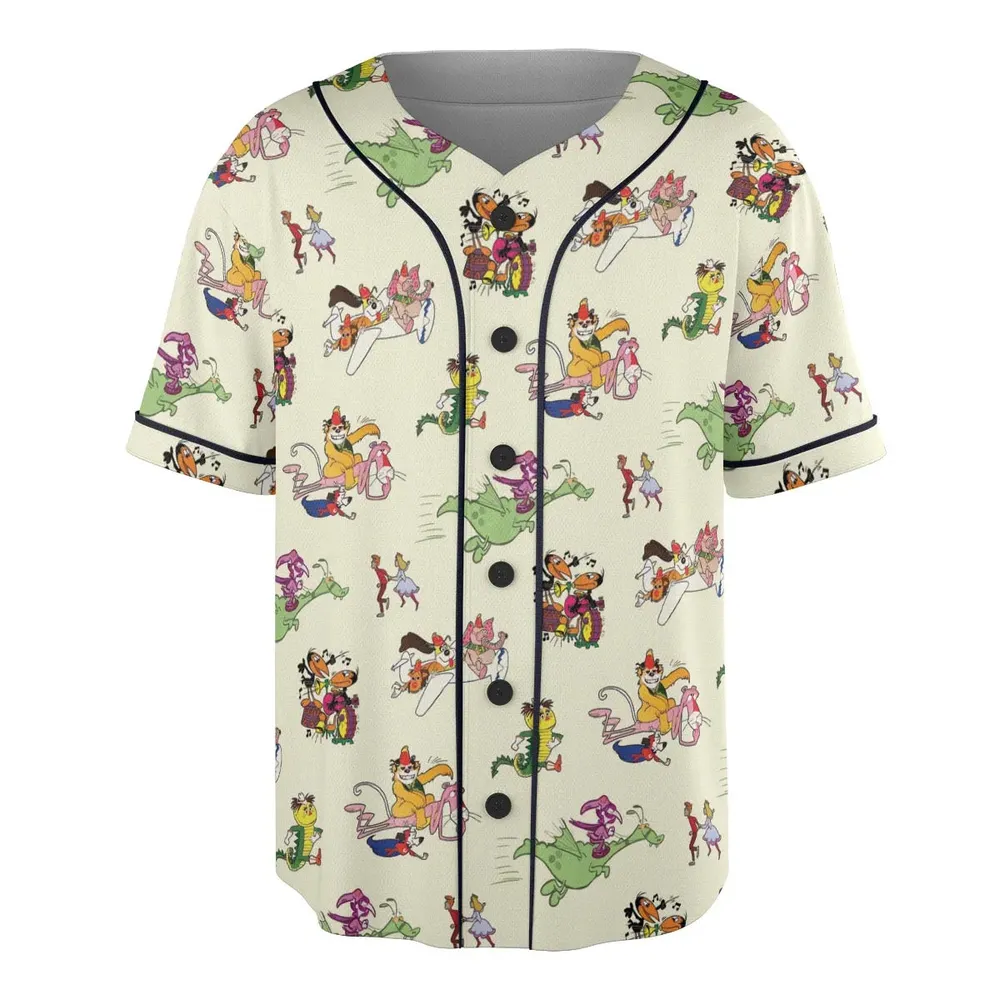 NBC Vintage Cartoon Unisex Baseball Jersey - 3