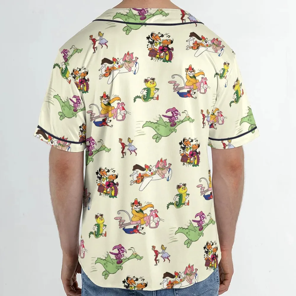 NBC Vintage Cartoon Unisex Baseball Jersey - 2