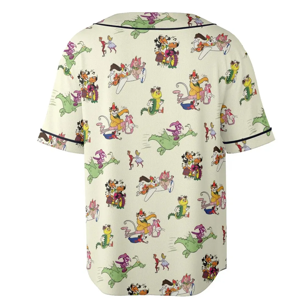 NBC Vintage Cartoon Unisex Baseball Jersey - 4