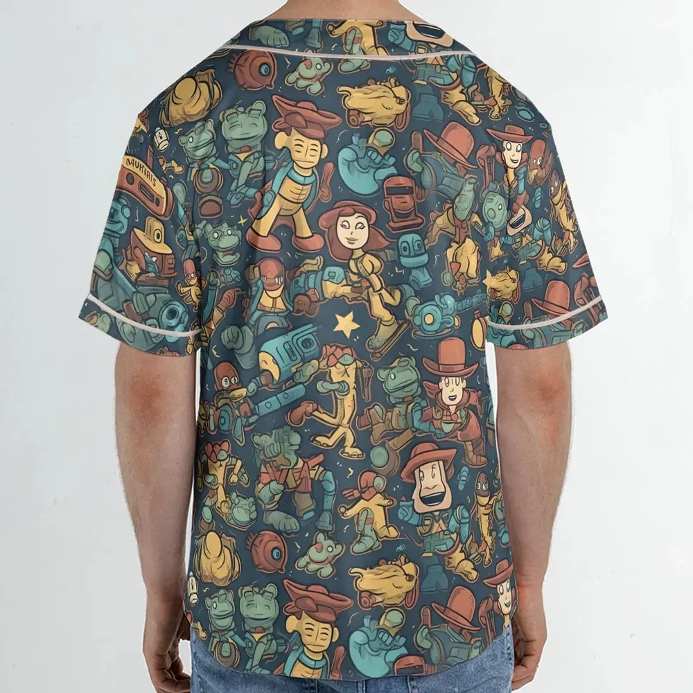 Story of Toy Cowboys Toy Story Unisex Baseball Jersey - 2