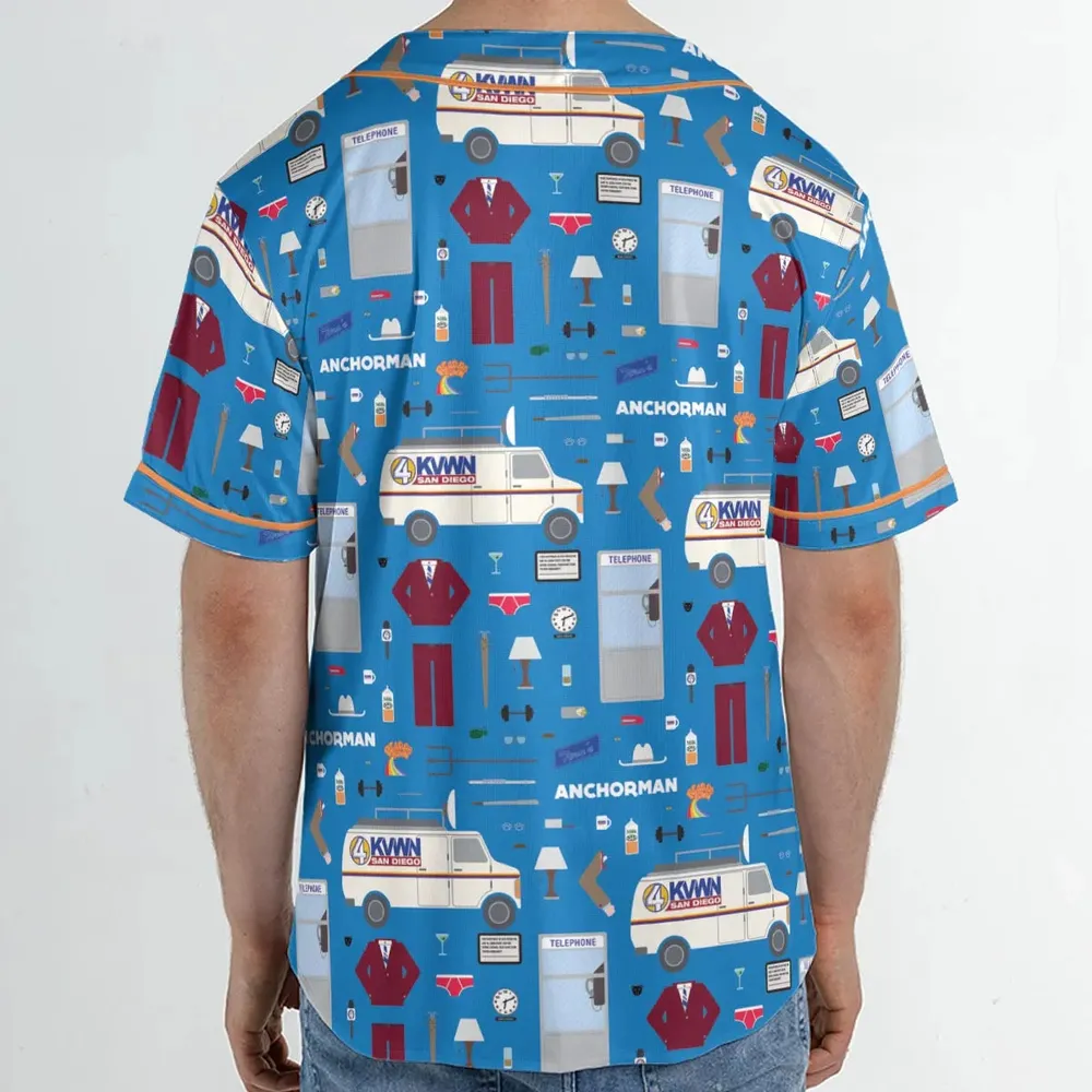 Anchor Chic Anchorman Unisex Baseball Jersey - 2