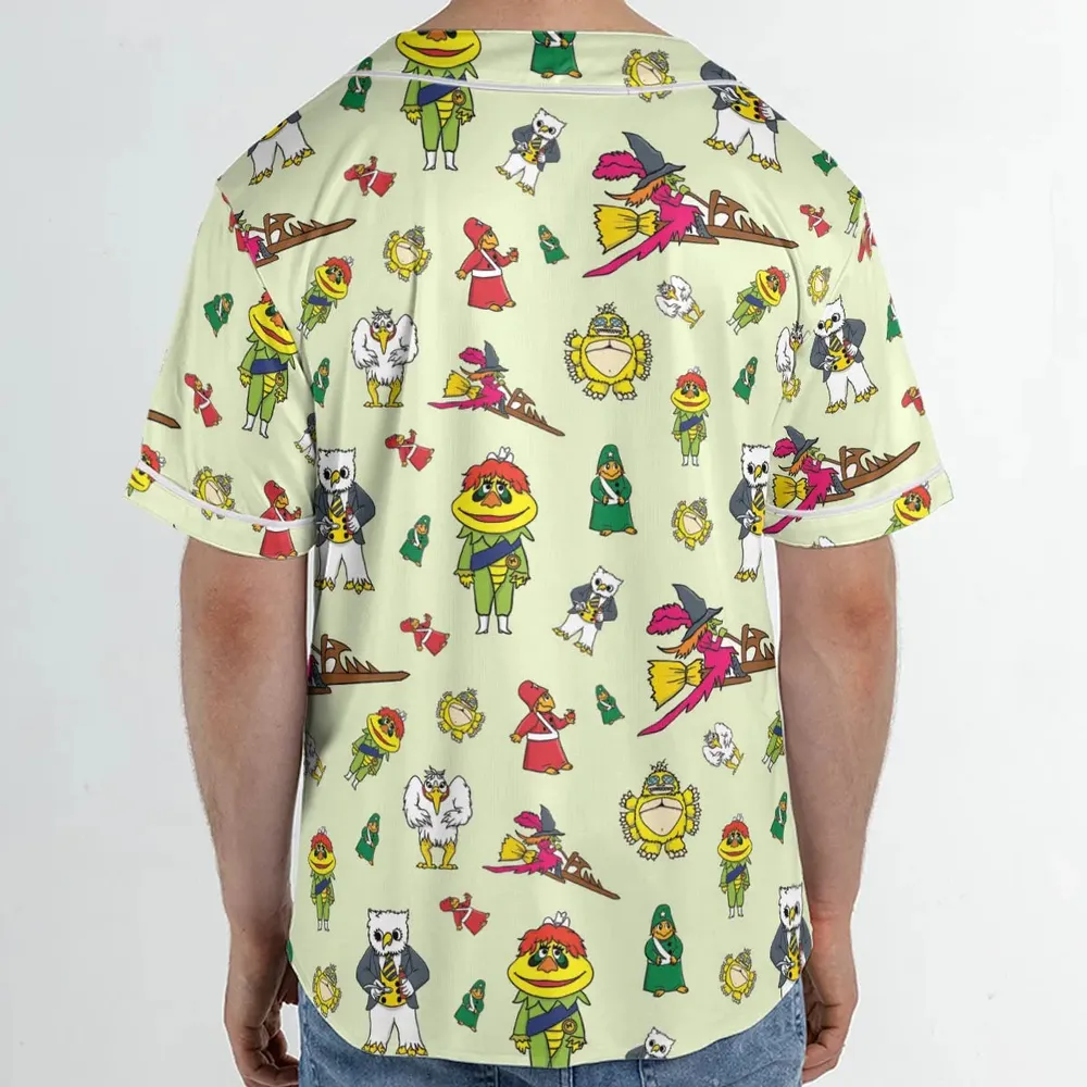 H.R. Pufnstuf Characters Sid and Marty Unisex Baseball Jersey - 2