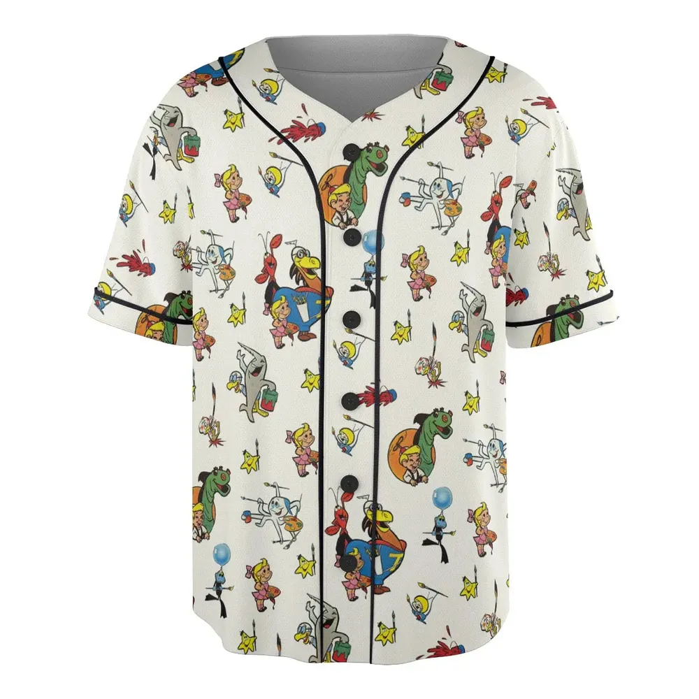 The Bob Clampett Characters Unisex Baseball Jersey - 3