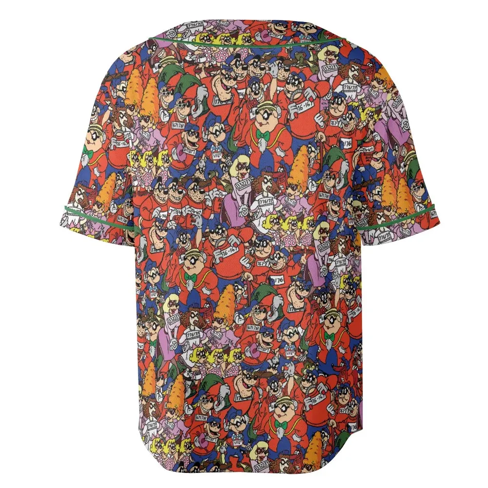 Beagle Boys Patterns Unisex Baseball Jersey - 4