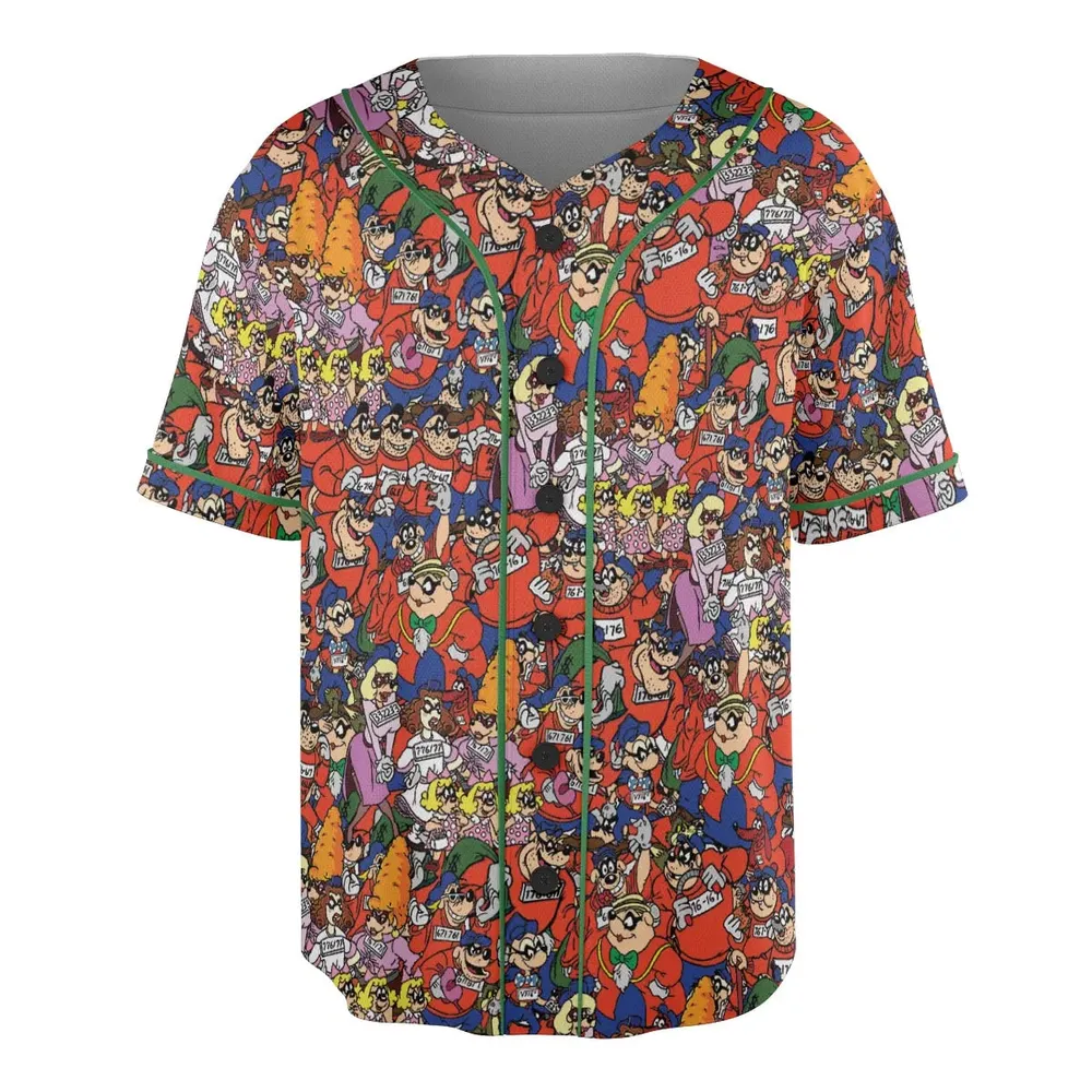 Beagle Boys Patterns Unisex Baseball Jersey - 3