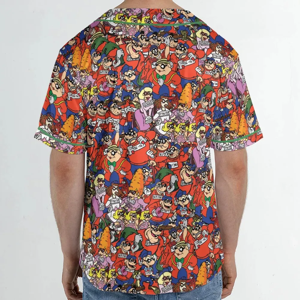 Beagle Boys Patterns Unisex Baseball Jersey - 2