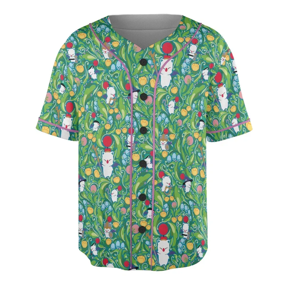 Moogle Final Fantasy Unisex Baseball Jersey - 3