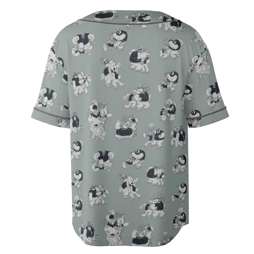 60s Sailors Battle Pattern Unisex Baseball Jersey - 4
