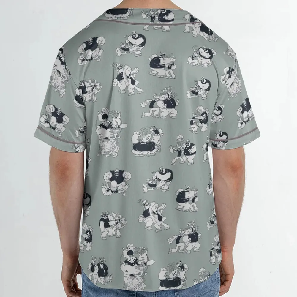 60s Sailors Battle Pattern Unisex Baseball Jersey - 2