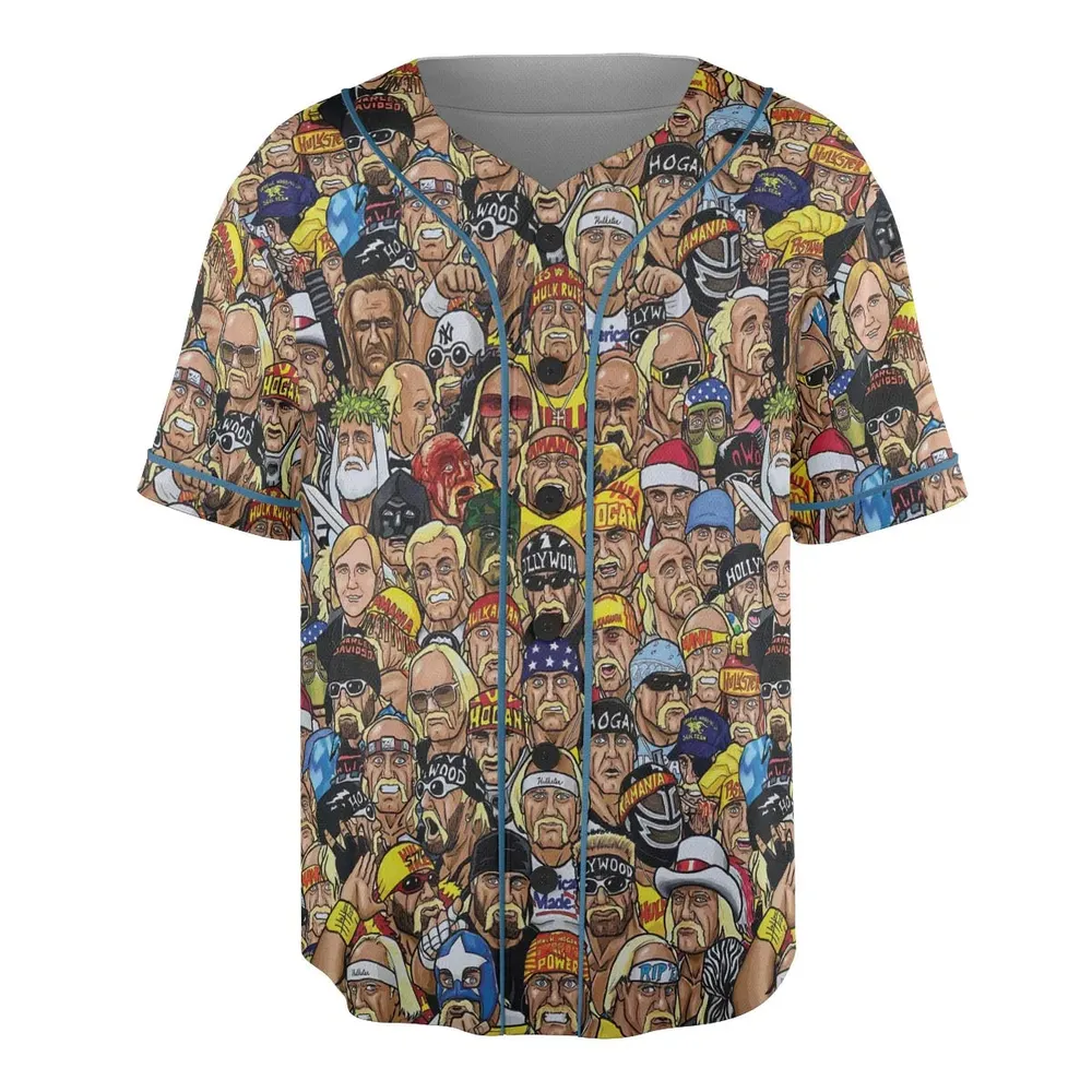 Classic Wrestlers Unisex Baseball Jersey - 3