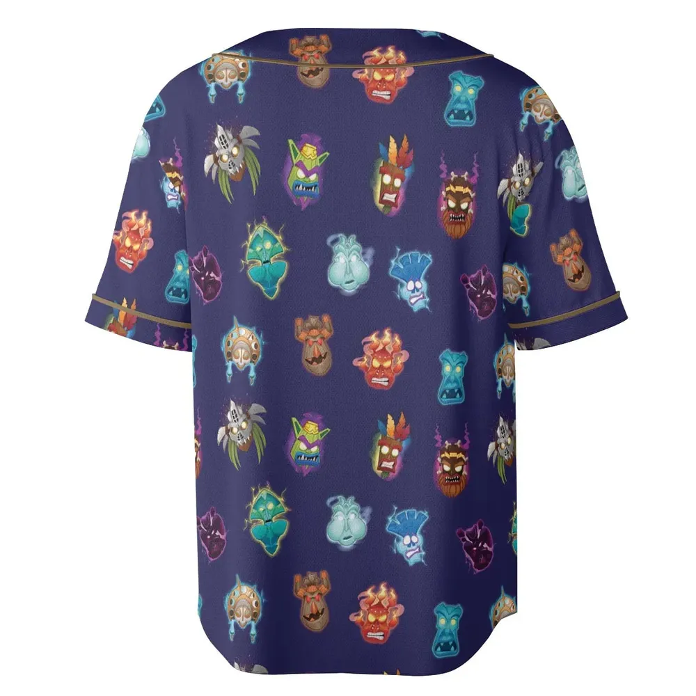 Crash Style Crash Bandicoot Unisex Baseball Jersey - 4