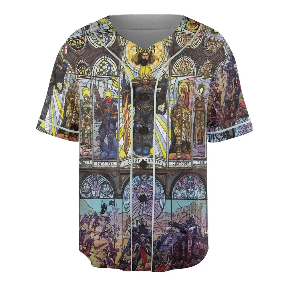 WH40K Library Unisex Baseball Jersey - 3