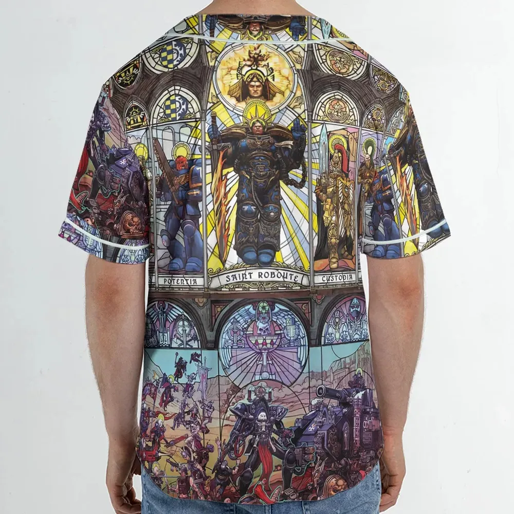 WH40K Library Unisex Baseball Jersey - 2