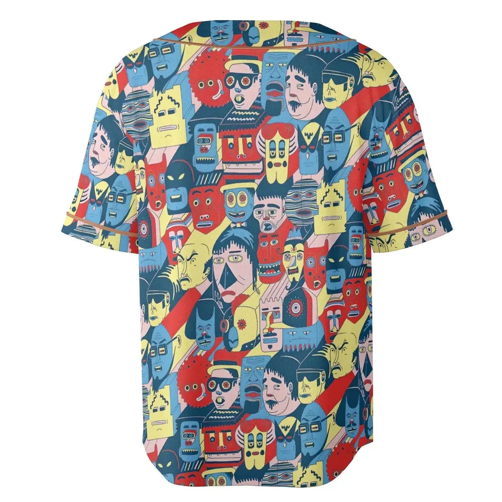 Trash Monsters Adult Swim Unisex Baseball Jersey - 4