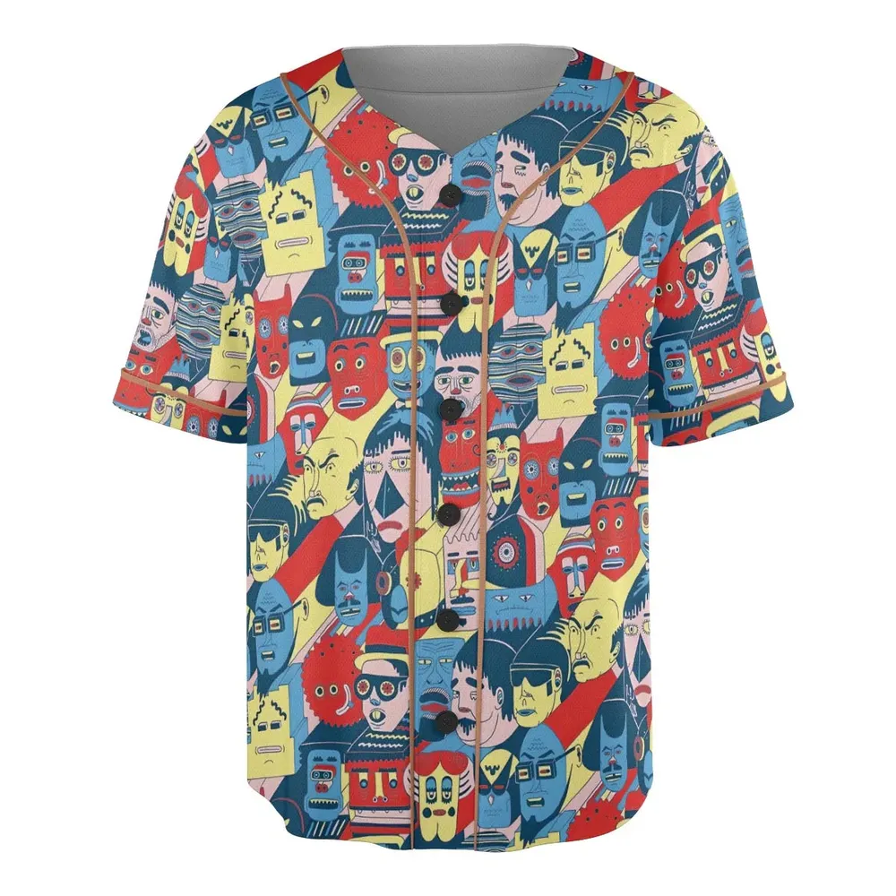Trash Monsters Adult Swim Unisex Baseball Jersey - 3