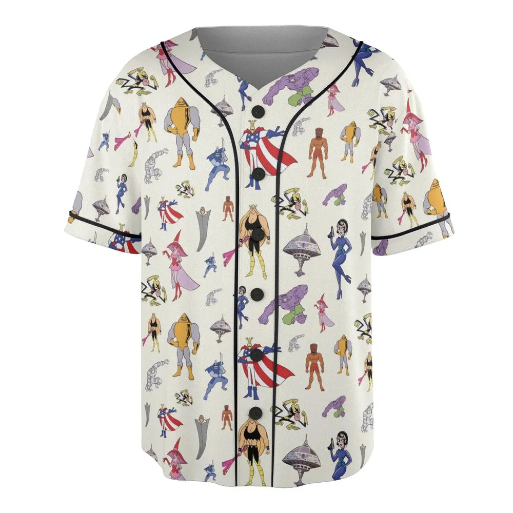 The Justice Friends Characters Unisex Baseball Jersey - 3