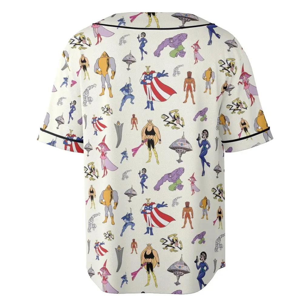 The Justice Friends Characters Unisex Baseball Jersey - 4