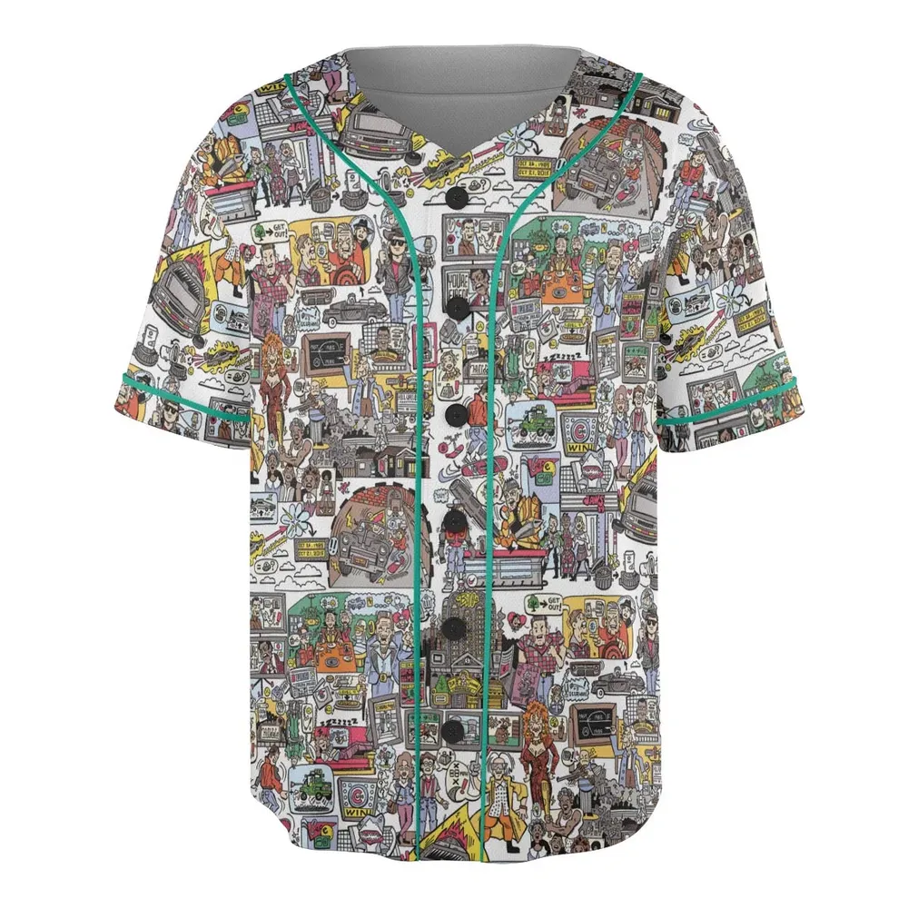 Back To Style Back To The Future Unisex Baseball Jersey - 3