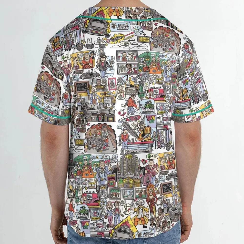 Back To Style Back To The Future Unisex Baseball Jersey - 2