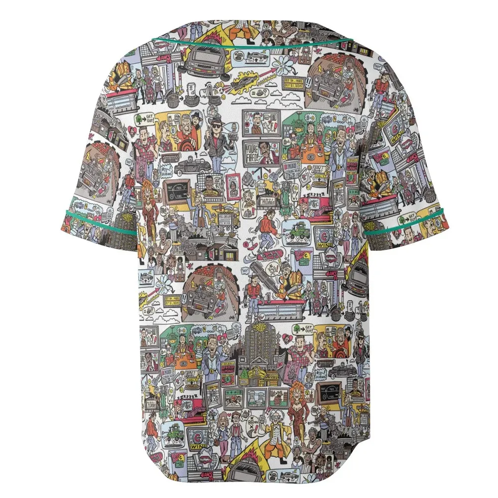 Back To Style Back To The Future Unisex Baseball Jersey - 4