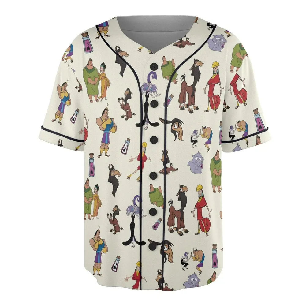 Kuzco and Friends The Emperor's New Groove Unisex Baseball Jersey - 3