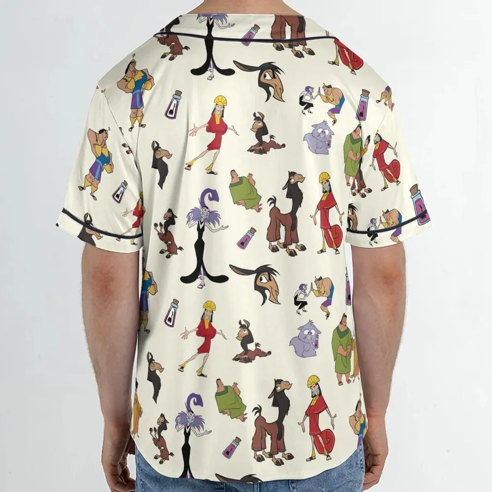Kuzco and Friends The Emperor's New Groove Unisex Baseball Jersey - 2
