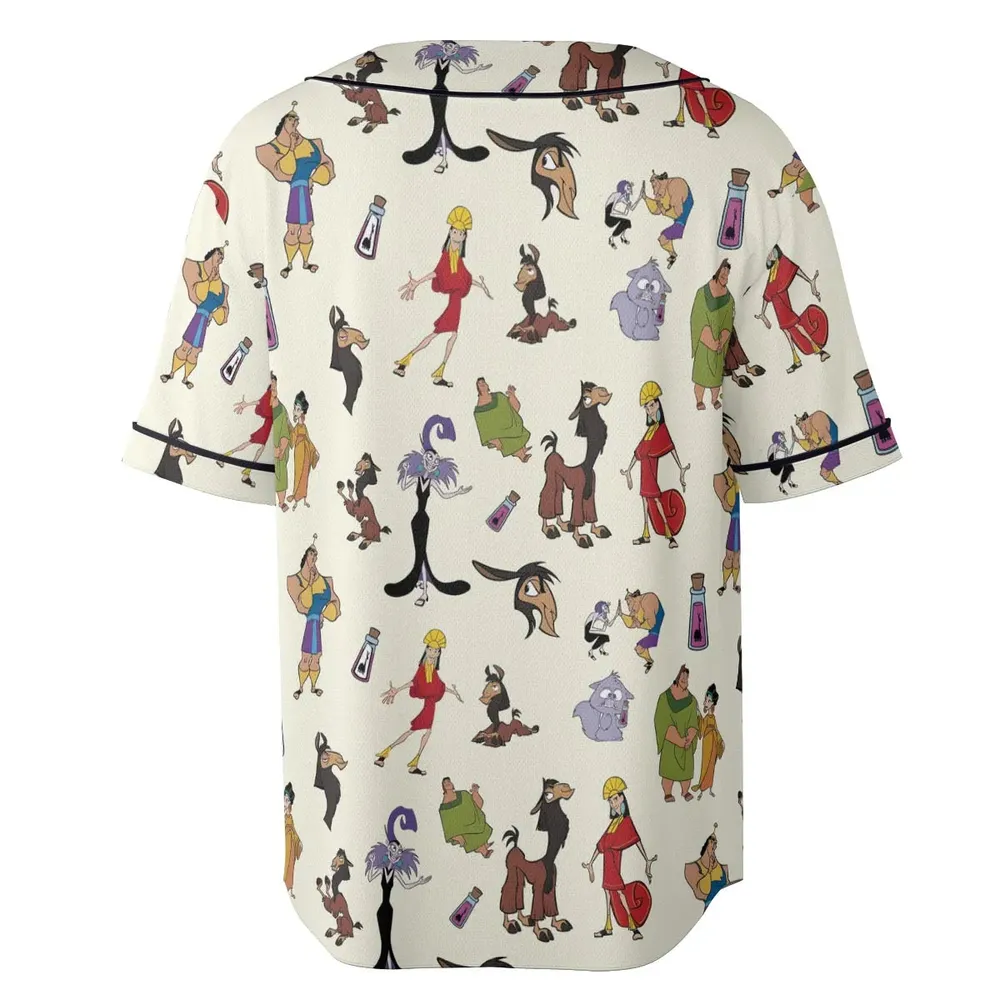 Kuzco and Friends The Emperor's New Groove Unisex Baseball Jersey - 4