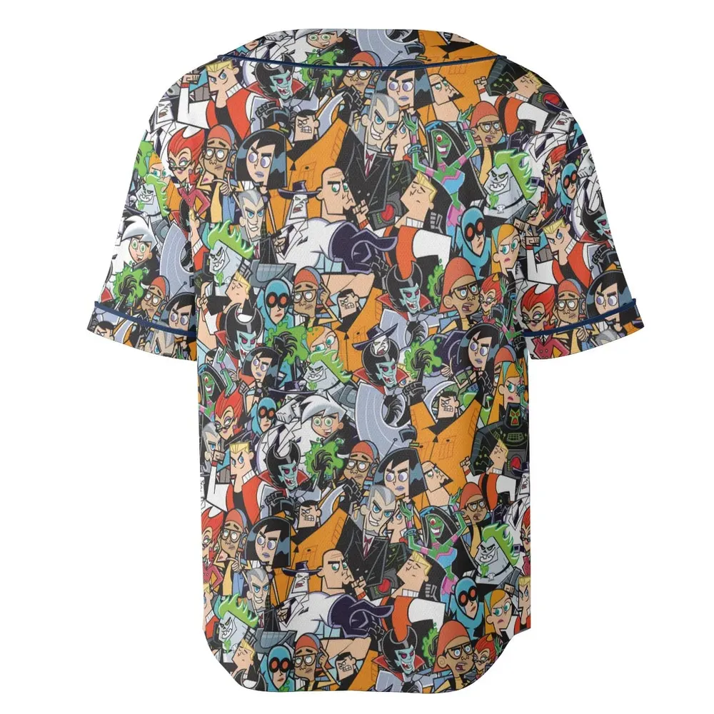 Danny Phantom Characters Collage Unisex Baseball Jersey - 4