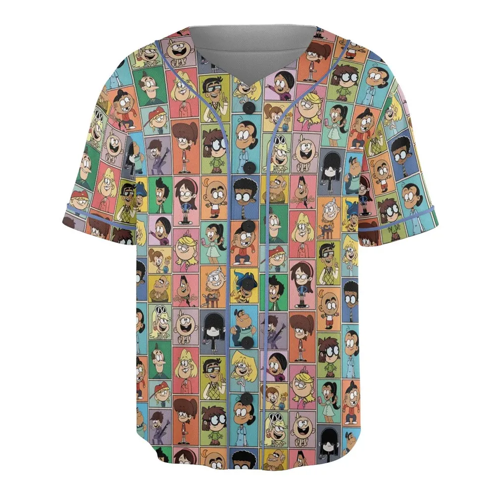 The Loud House Patterns Unisex Baseball Jersey - 3