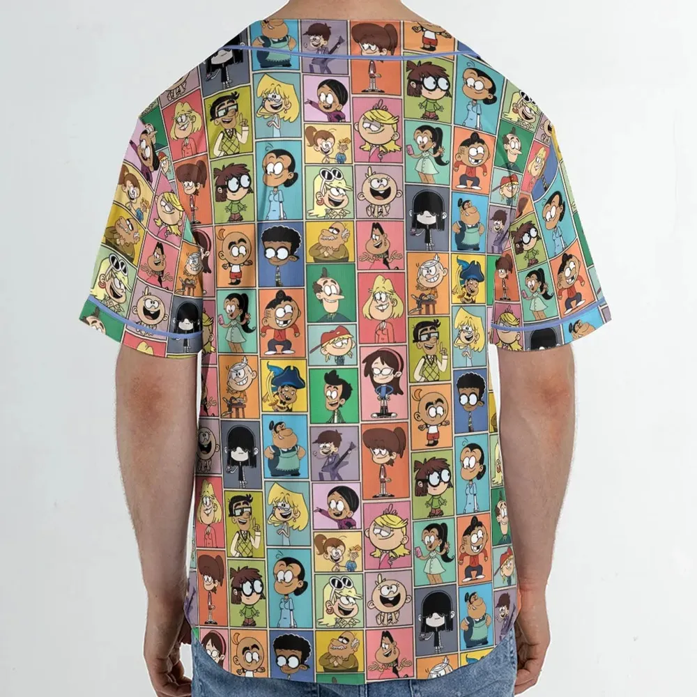 The Loud House Patterns Unisex Baseball Jersey - 2