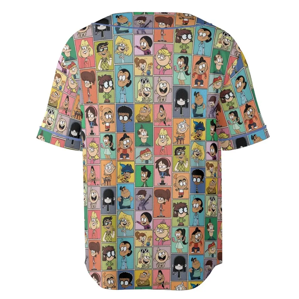 The Loud House Patterns Unisex Baseball Jersey - 4