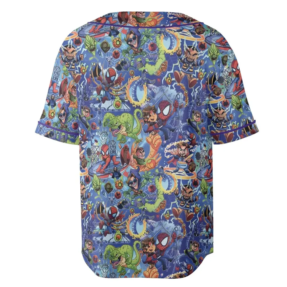 Web Slinger Spider Man Unisex Baseball Jersey - 4