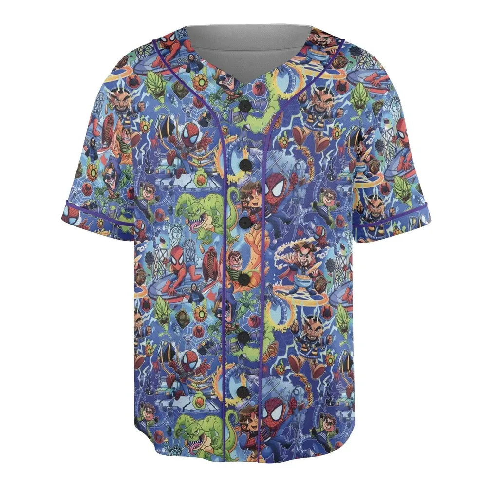 Web Slinger Spider Man Unisex Baseball Jersey - 3