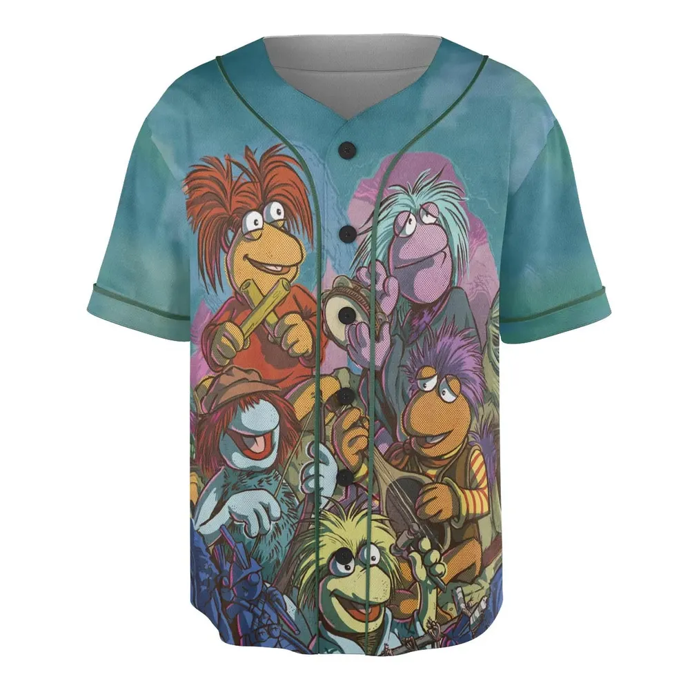 Fraggle Rock Larsen The Muppets Unisex Baseball Jersey - 3