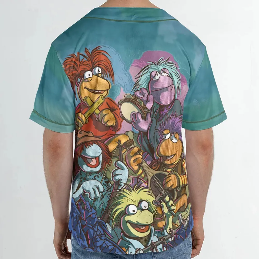 Fraggle Rock Larsen The Muppets Unisex Baseball Jersey - 2