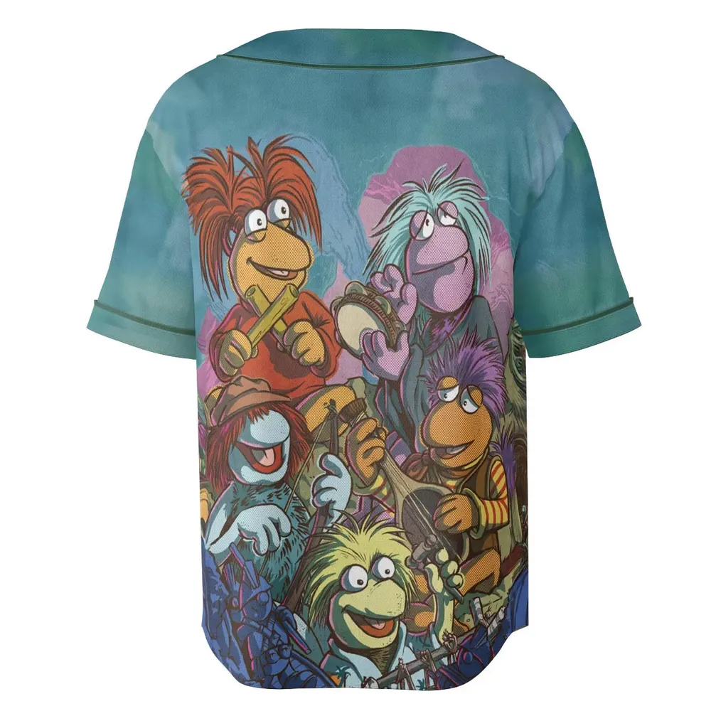 Fraggle Rock Larsen The Muppets Unisex Baseball Jersey - 4