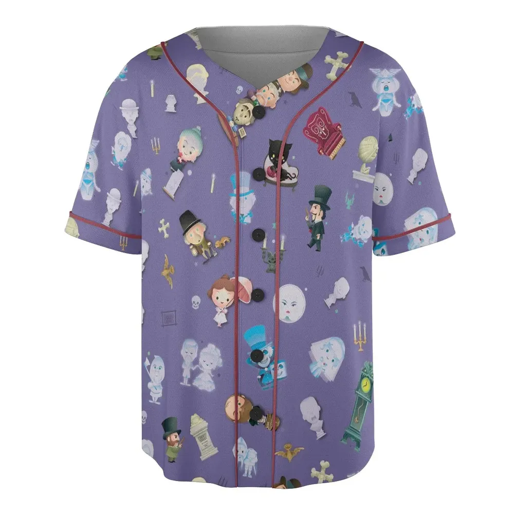 Ghoul Chic Haunted Mansion Unisex Baseball Jersey - 3
