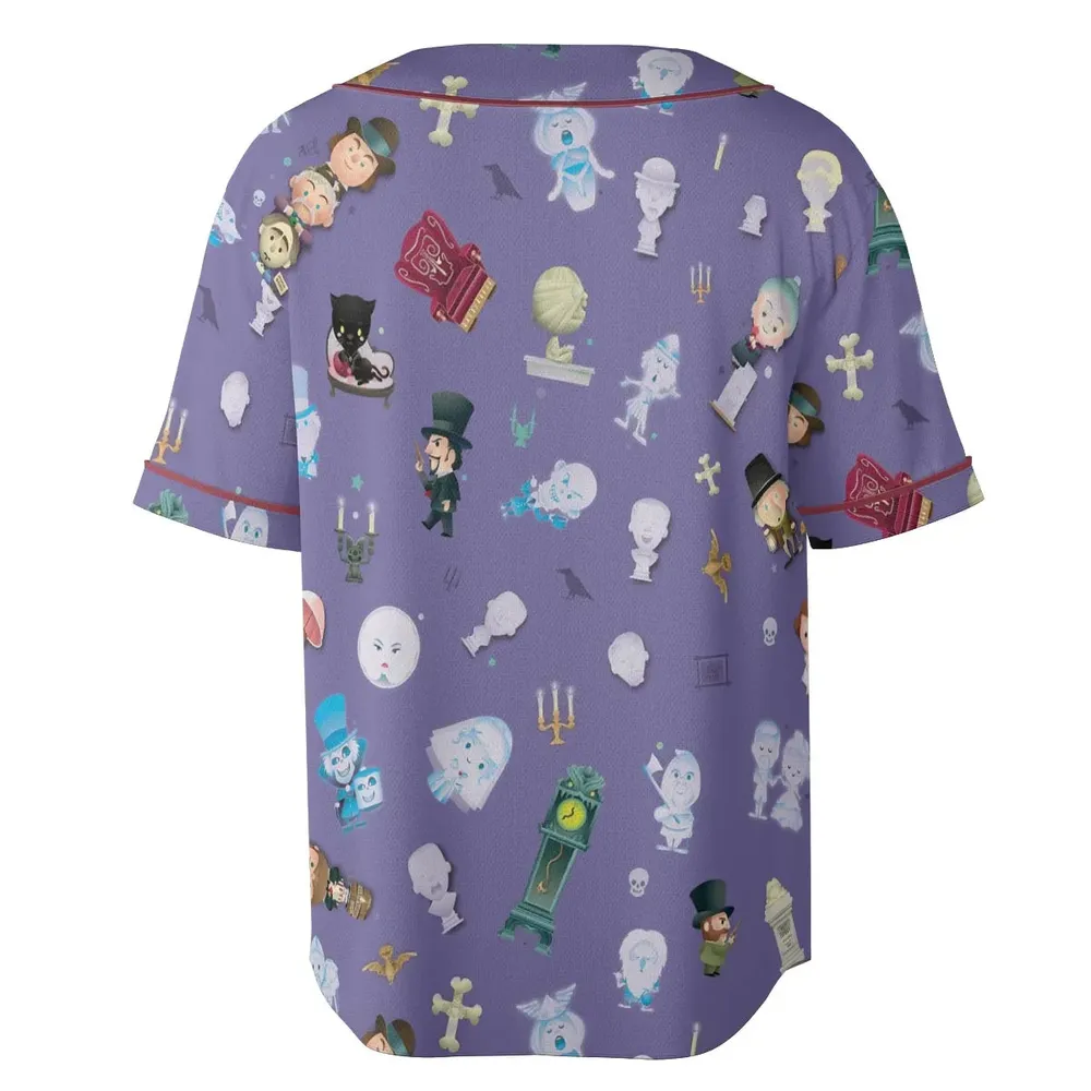 Ghoul Chic Haunted Mansion Unisex Baseball Jersey - 4