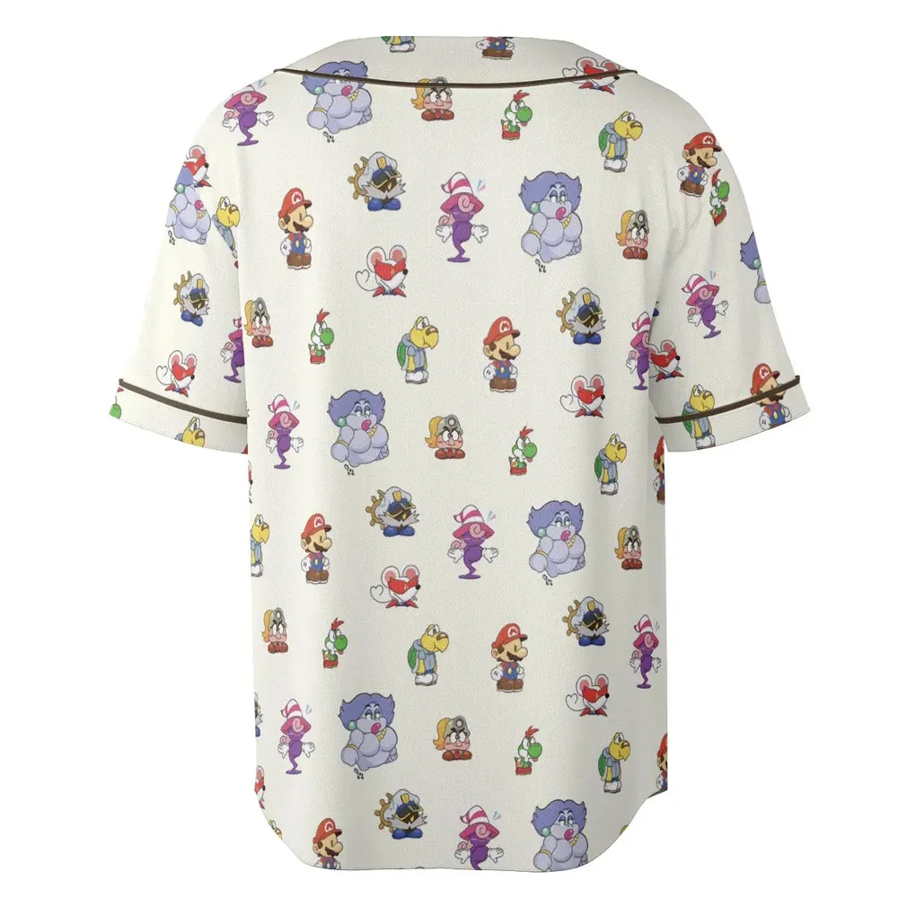Play In Style Super Mario Unisex Baseball Jersey - 4