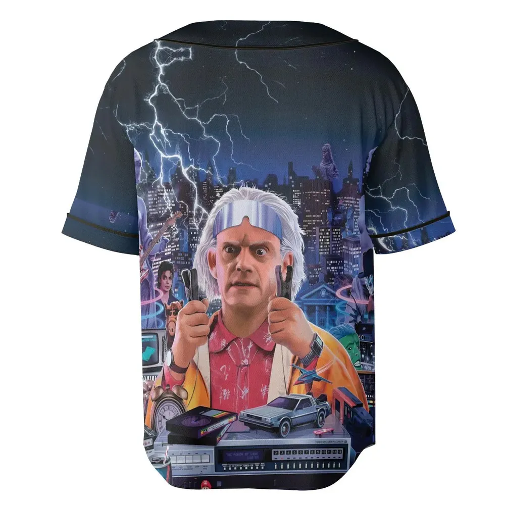 Great Scott! Back To The Future Unisex Baseball Jersey - 4