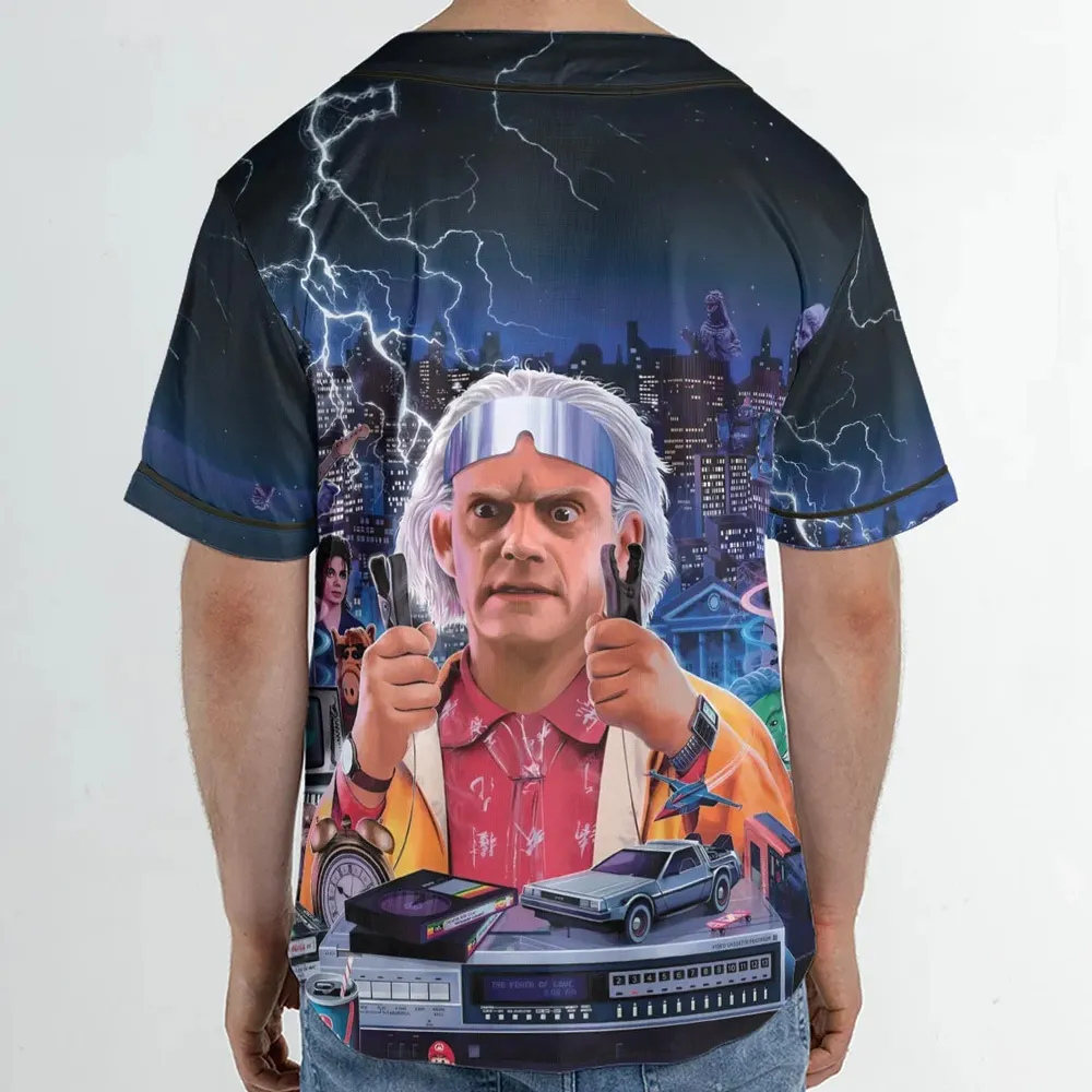 Great Scott! Back To The Future Unisex Baseball Jersey - 2