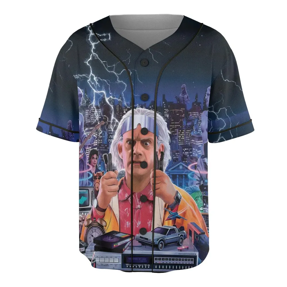 Great Scott! Back To The Future Unisex Baseball Jersey - 3