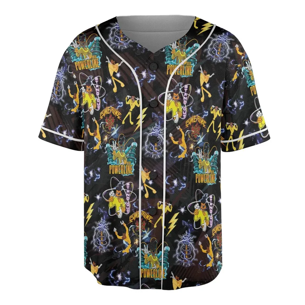 Powerline Concert A Goofy Movie Unisex Baseball Jersey - 3
