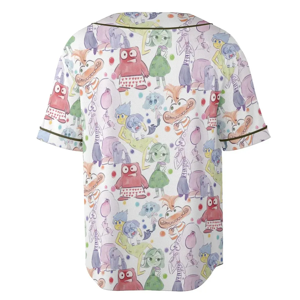 Mood Swing Style Inside Out Unisex Baseball Jersey - 4