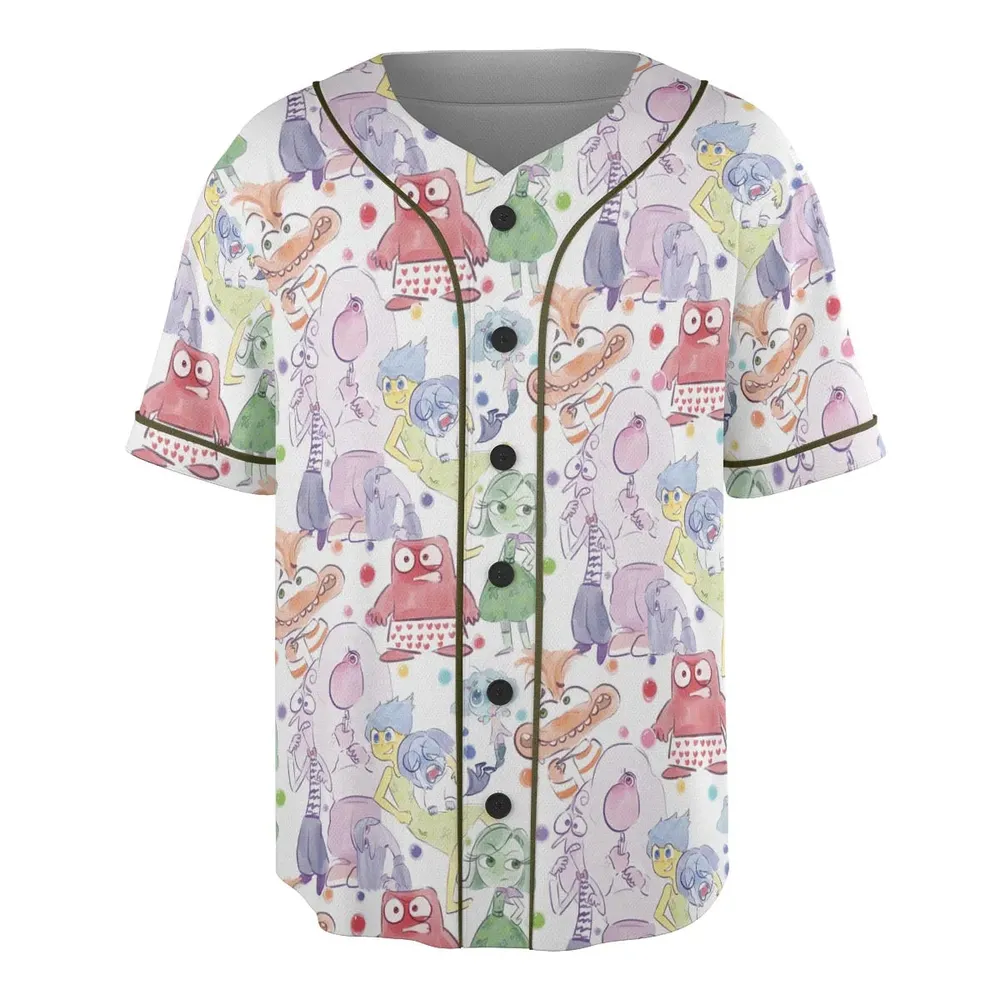 Mood Swing Style Inside Out Unisex Baseball Jersey - 3