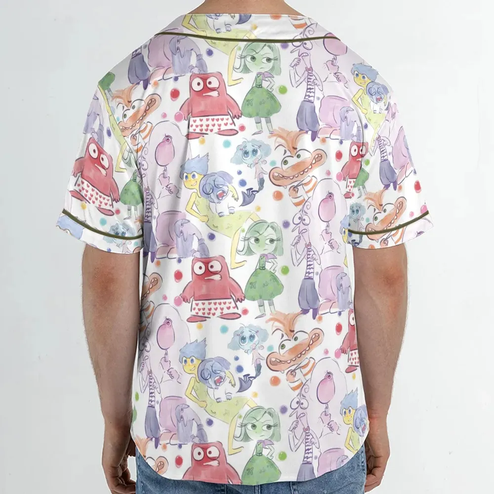 Mood Swing Style Inside Out Unisex Baseball Jersey - 2